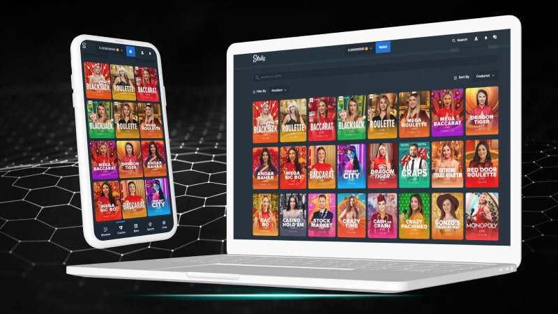 Stake crypto casino and live casino games